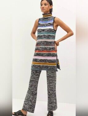 Anthropologie Multicolor Striped Knit Tunic. Size M. #SW